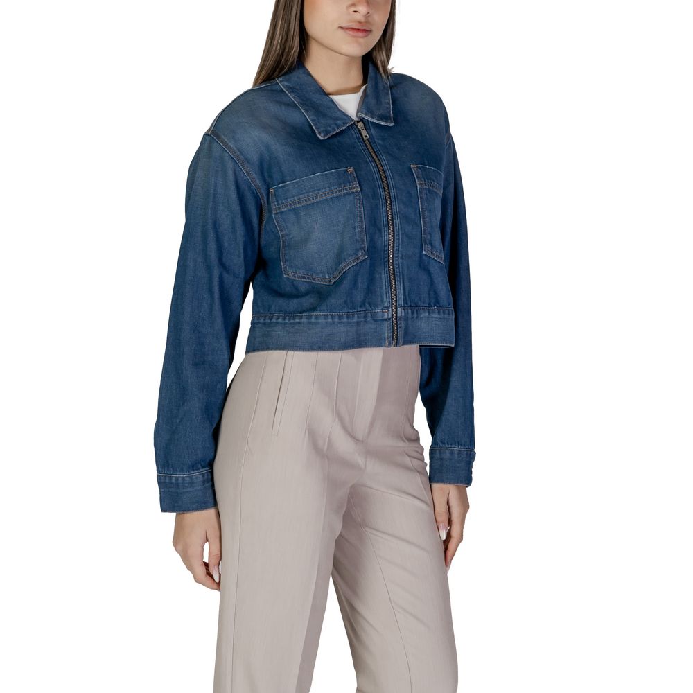 Replay Blaue Baumwolljacken &